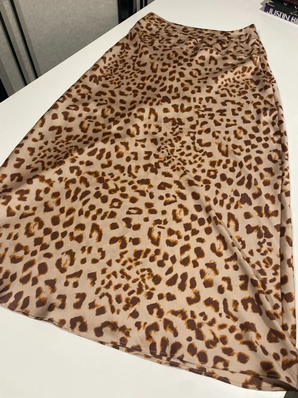 Free people Leopard Print Midi Skirt in Beige and Brown - Picture 2 of 14